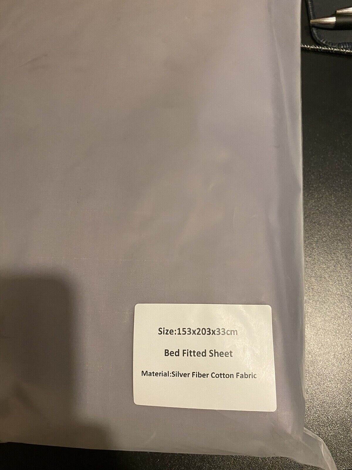 Earthing Fitted Sheet in Grey King Size Bed (UK), Healing Aid 153x203x33cm
