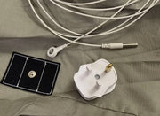 Green Earthing Sheet Double Bed Fitted UK Plug Cotton Silver Grounding Healing