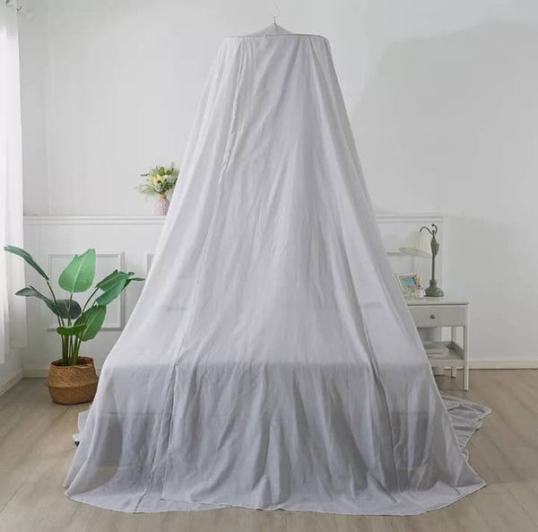 5G, Wi-Fi’s, EMF’s Anti Radiation Bed Canopy, Double Bed, White, Cotton & Silver