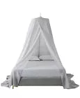 EMF Shielding Bed Canopy Block 5G Wi-Fi’s, White, for SINGLE or COT Bed, Earthed
