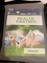 Earthing Fitted King Size Bed Sheet in Grey, Premium Cotton /Silver Grounding