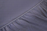 Earthing Fitted King Size Bed Sheet in Grey, Premium Cotton /Silver Grounding