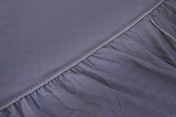 Earthing Fitted King Size Bed Sheet in Grey, Premium Cotton /Silver Grounding