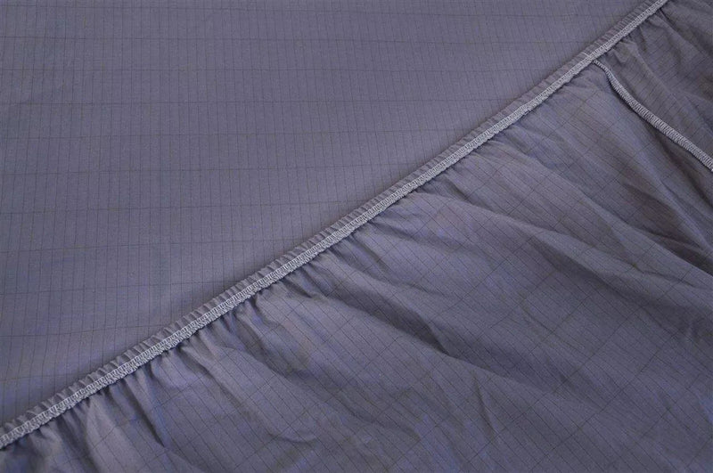 Earthing Fitted King Size Bed Sheet in Grey, Premium Cotton /Silver Grounding
