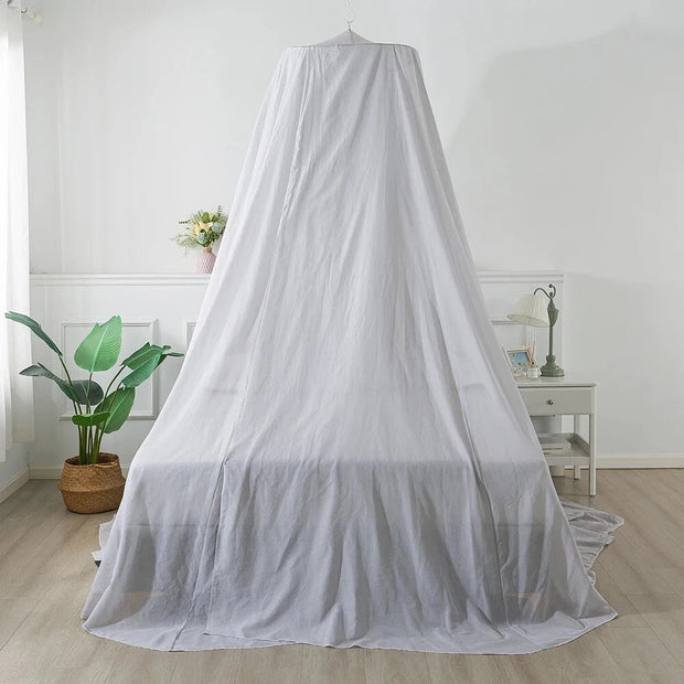 5G, Wi-Fi’s, EMF’s Anti Radiation Bed Canopy, SINGLE Bed, White, Cotton & Silver