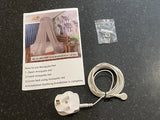 Faraday Cage EMF 5G RF Block Canopy Bed size 150x200x200 Earthing UK Plug
