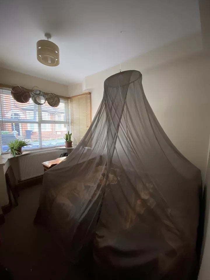 Faraday Cage EMF 5G RF Block Canopy Bed size 150x200x200 Earthing UK Plug