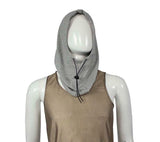 EMFs blocking Hoodie Hat Light Grey , RF, cotton and real silver, antibacterial, unisex