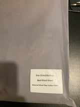Earthing Fitted Sheet in Grey King Size Bed (UK), Healing Aid 153x203x33cm
