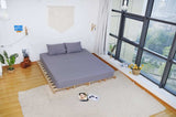 Earthing Fitted Sheet in Grey King Size Bed (UK), Healing Aid 153x203x33cm