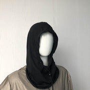 EMFs blocking Hoodie Hat in Black,cotton and real silver, antibacterial, unisex