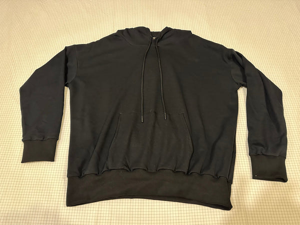 Black Hoodie EMF 5G Radiation Shielding, Cotton and Real Silver Fiber Protection
